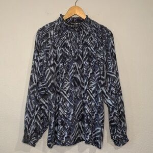 Beach Lunch Lounge smocked high neck top S